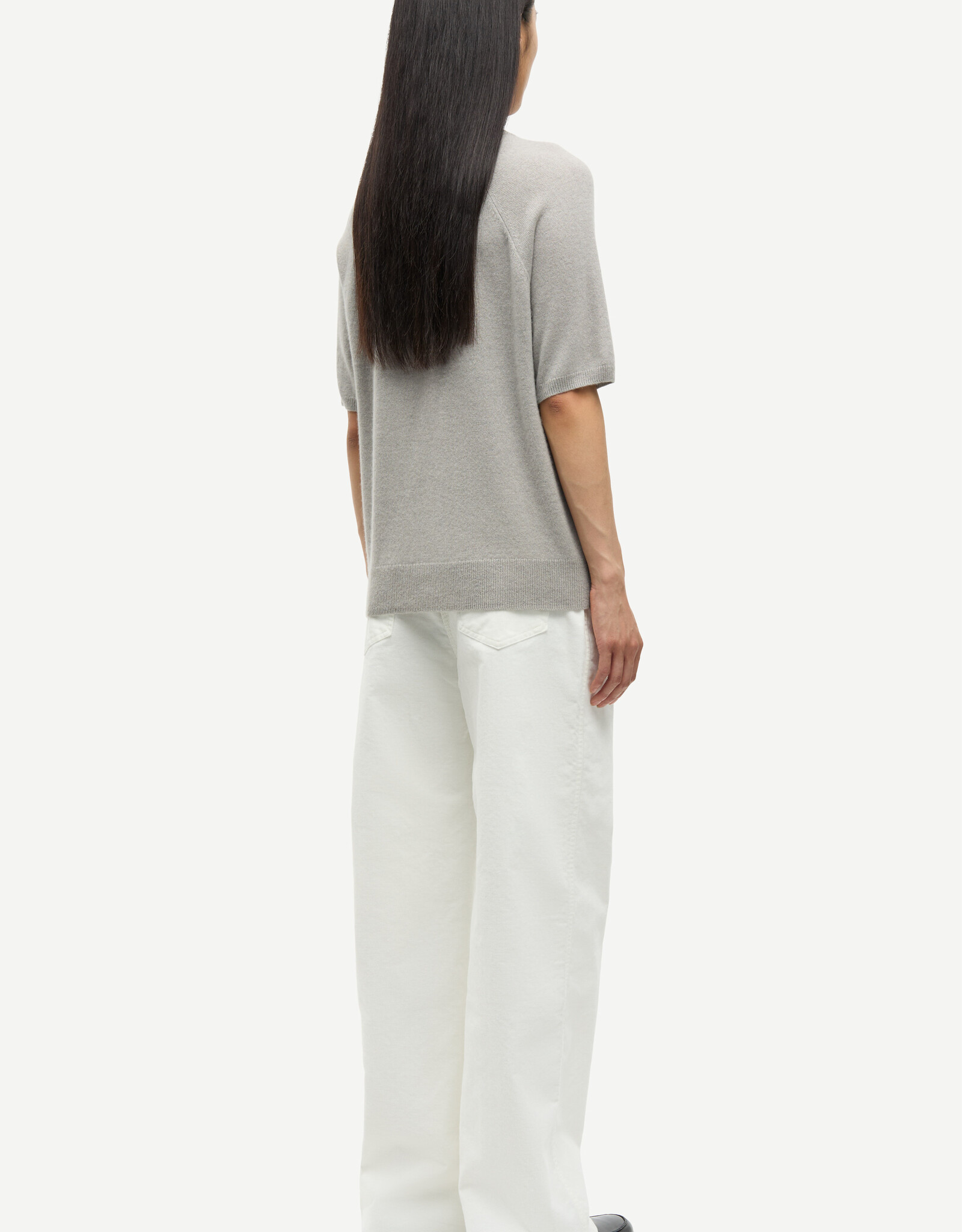 Samsoe Samsoe SABOSTON T-SHIRT 6304 ELEPHANT SKIN