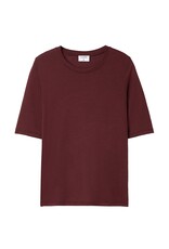 Filippa K Elena Tee Burgundy AW25