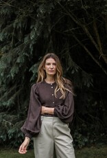 Ruby Tuesday Ide long pleated blouse OXBLOOD RED