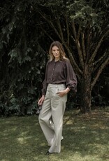 Ruby Tuesday Ide long pleated blouse OXBLOOD RED