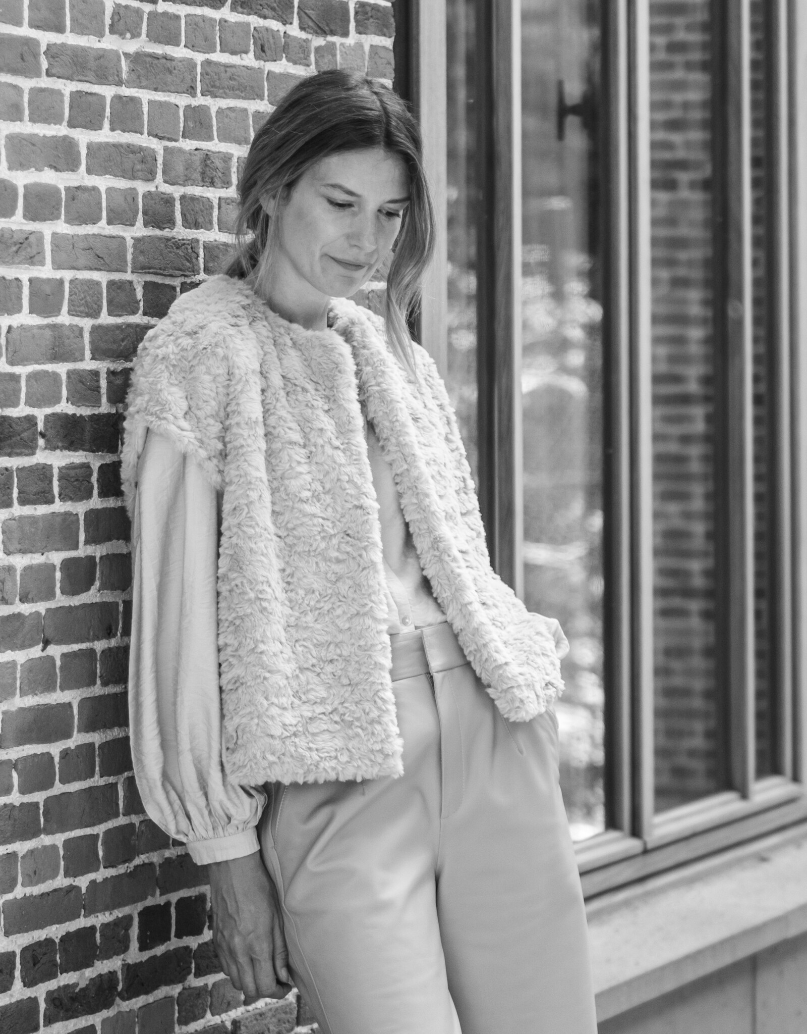 Ruby Tuesday Iann fake fur gilet Sand