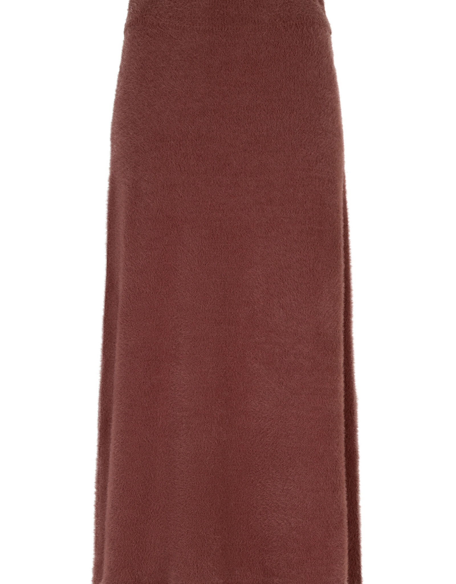 Ruby Tuesday Vilette fluffy knitted maxi skirt AUBURN