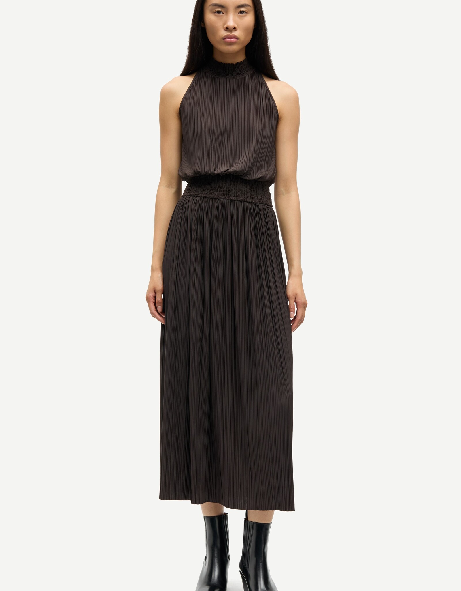 Samsoe Samsoe UMA DRESS 10167 BLACK COFFEE