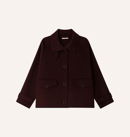 Sessun VALLEY NEVADO Short wool coat Espresso
