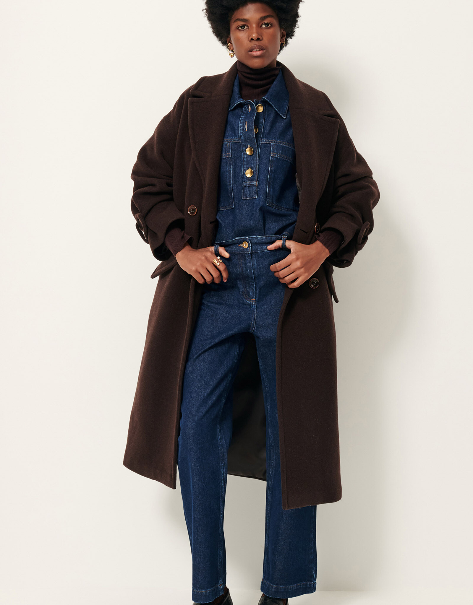 Sessun MIA Long coat Coffea