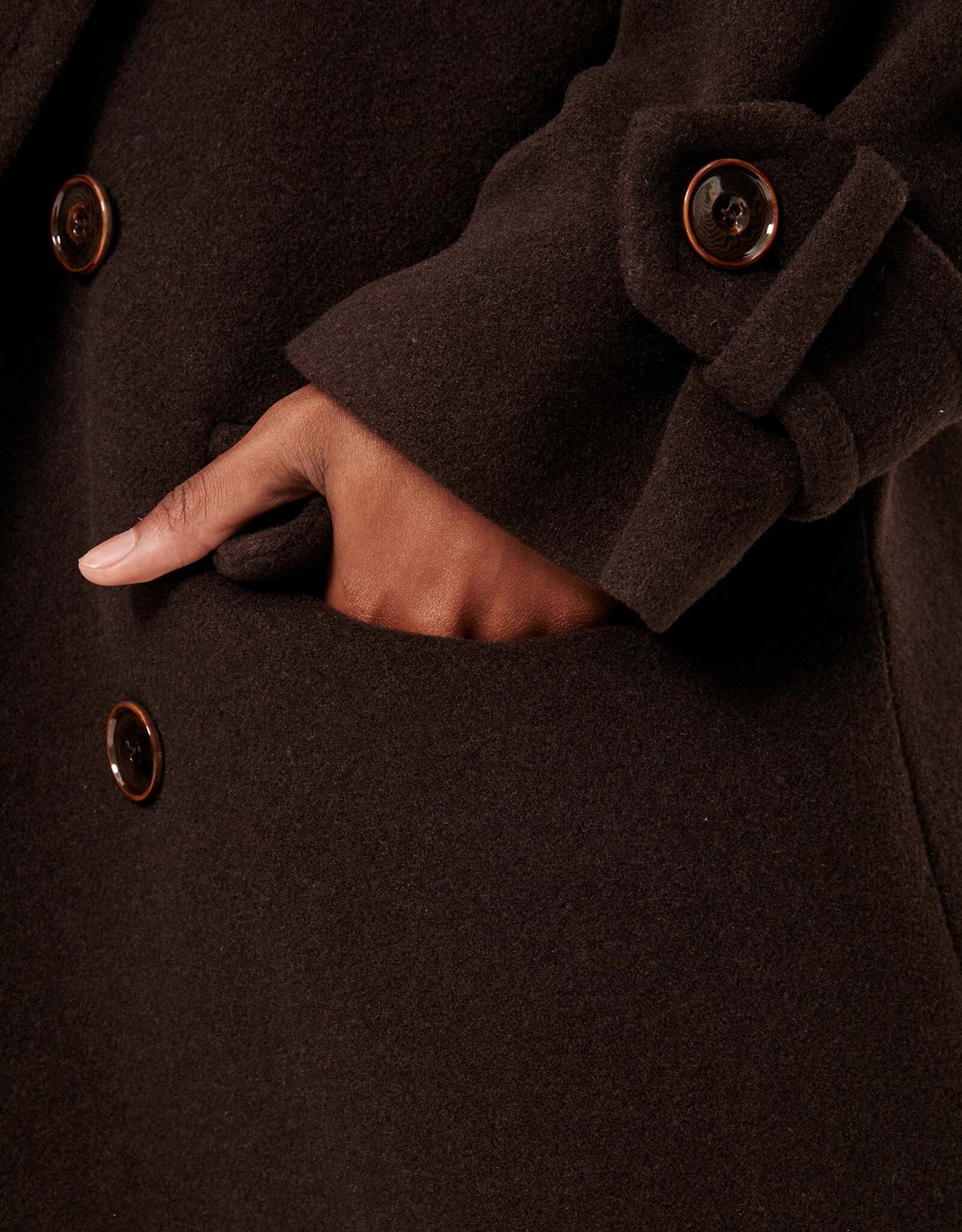 Sessun MIA Long coat Coffea