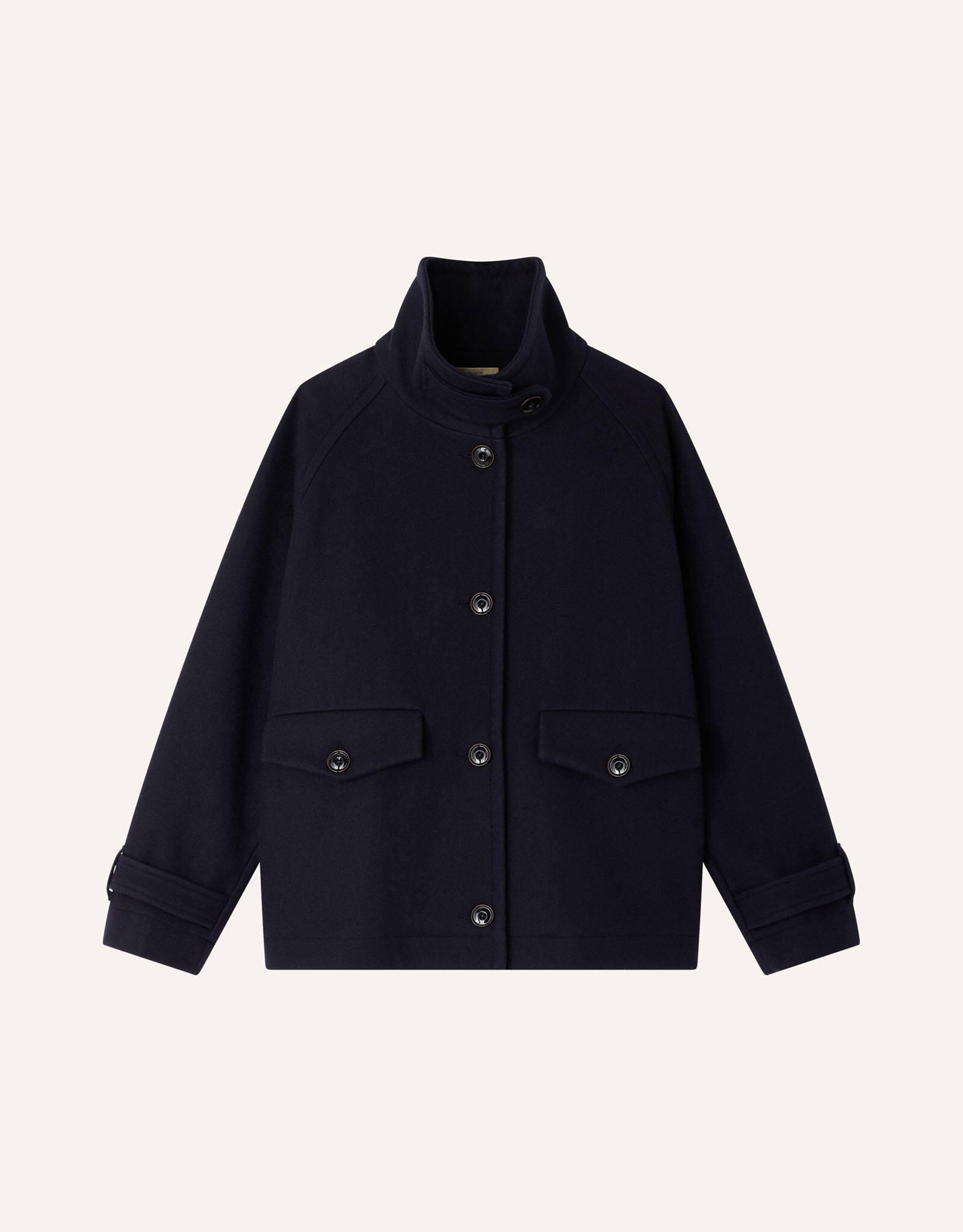 Sessun LEE WOOLY Jacket-style coat Navy
