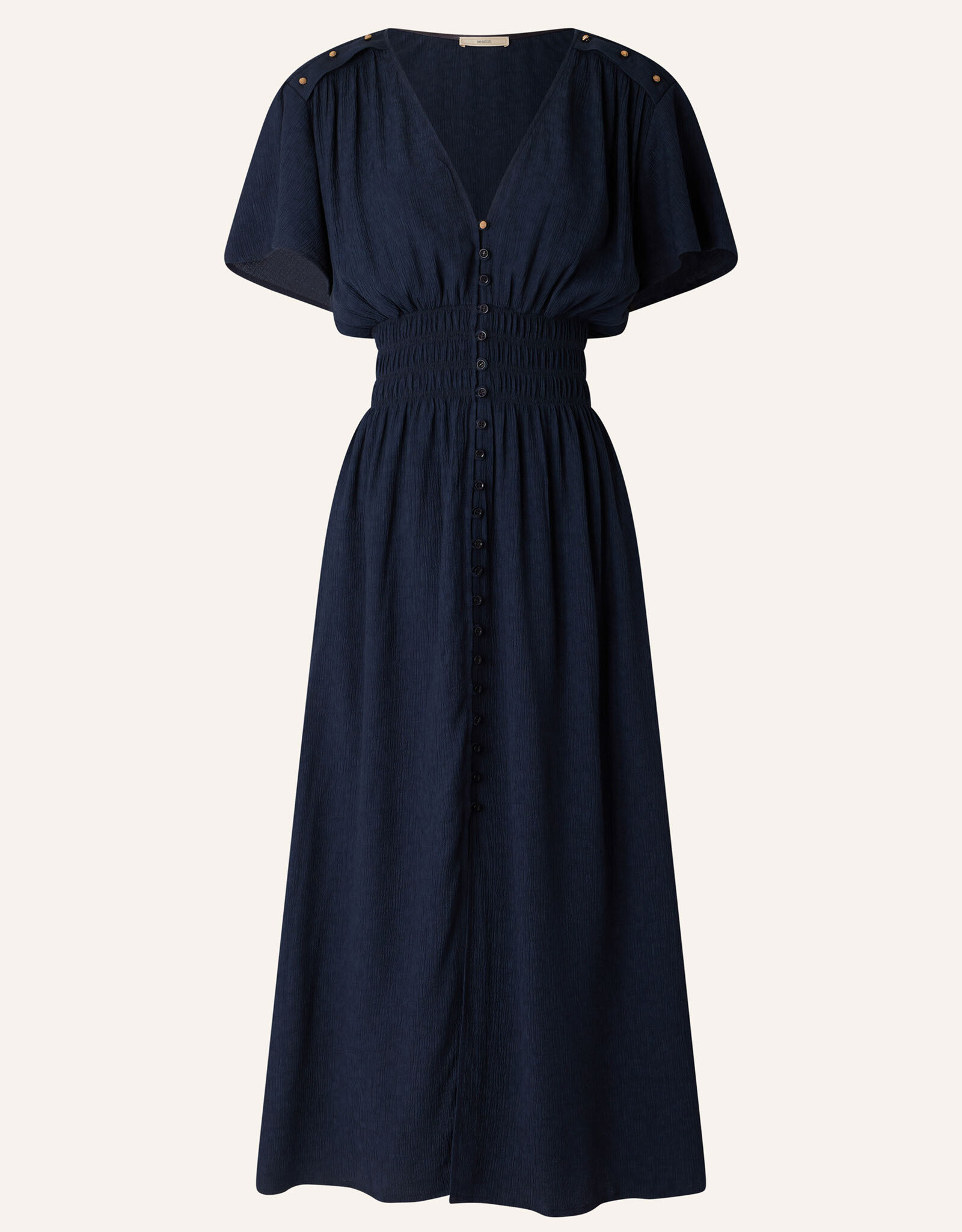 Sessun GALAYA Long dress with buttons Night Shadow