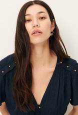 Sessun GALAYA Long dress with buttons Night Shadow