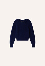 Sessun TWIST BLUES Twisted collar sweater Queen Blue