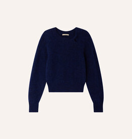 Sessun TWIST BLUES Twisted collar sweater Queen Blue