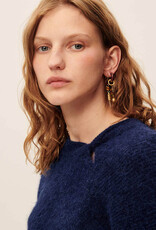 Sessun TWIST BLUES Twisted collar sweater Queen Blue