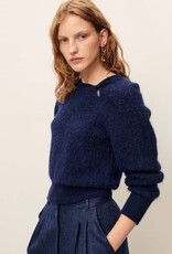 Sessun TWIST BLUES Twisted collar sweater Queen Blue