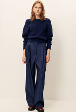 Sessun TWIST BLUES Twisted collar sweater Queen Blue