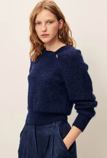 Sessun TWIST BLUES Twisted collar sweater Queen Blue