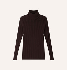 Sessun NORTE Fitted turtleneck sweater Ganache