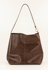 Sessun VITA MIA E Large leather bag Browny lézard