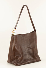 Sessun VITA MIA E Large leather bag Browny lézard
