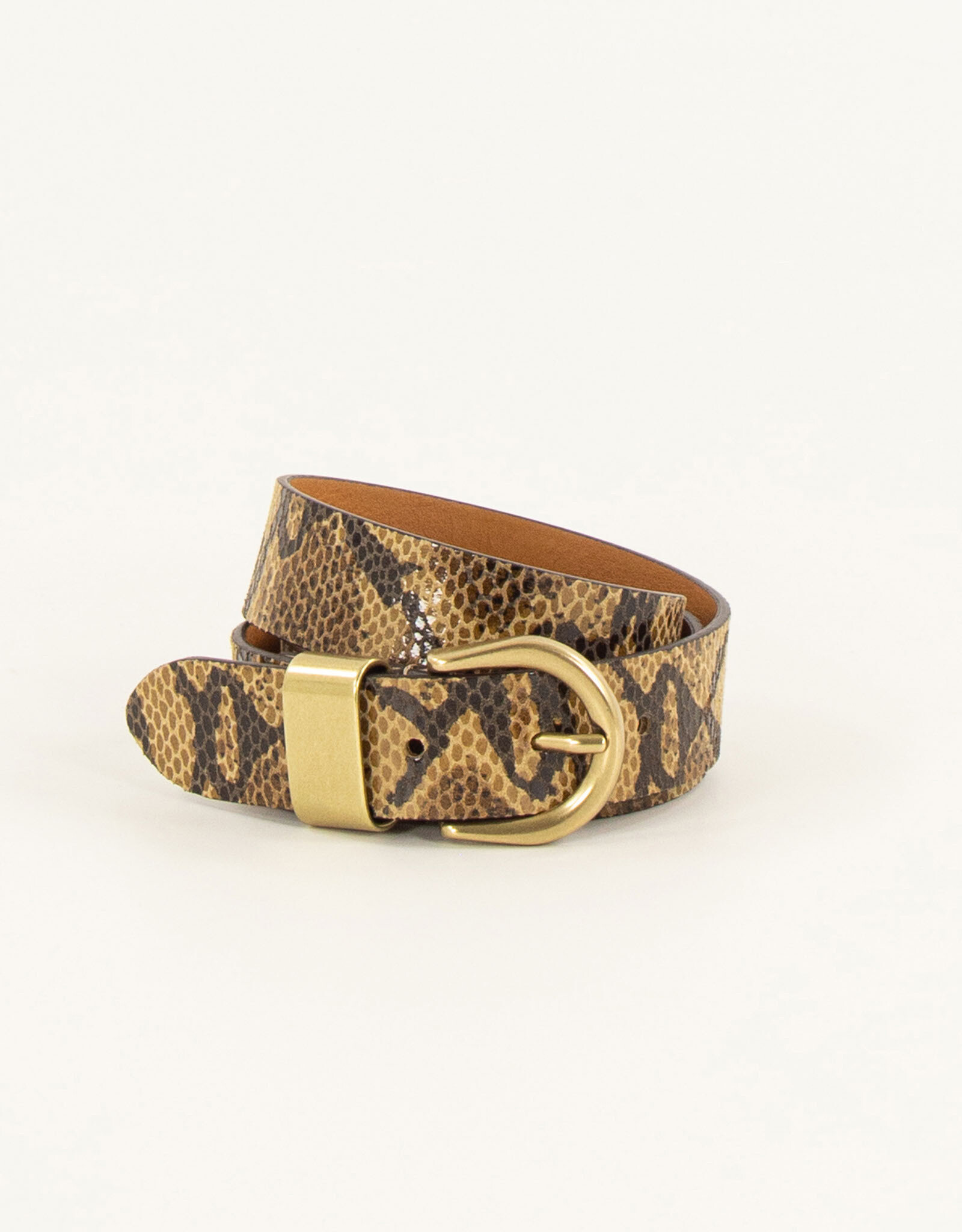 Sessun MILOA E Leather belt metal loop Sabana pyth