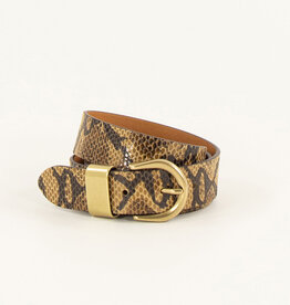 Sessun MILOA E Leather belt metal loop Sabana pyth