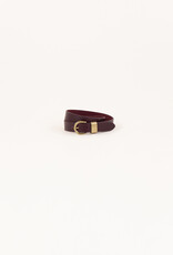Sessun MILOA Belt with metal loop Burgundy AW25