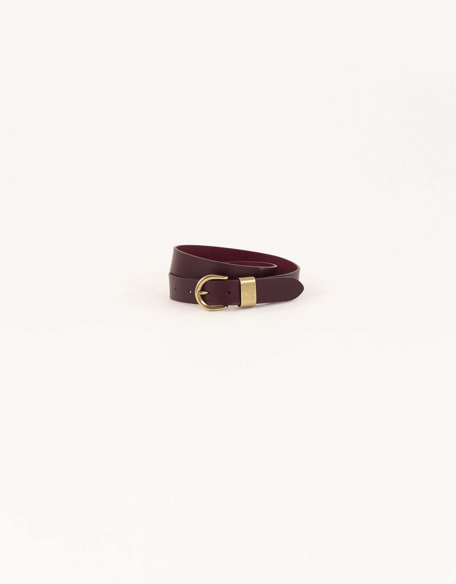 Sessun MILOA Belt with metal loop Burgundy AW25