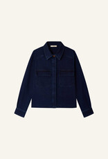 Sessun GUGGEN Patched pockets shirt GUGGEN-Denim Blue