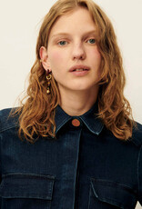 Sessun GUGGEN Patched pockets shirt GUGGEN-Denim Blue