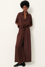 Sessun ISLA NIGHT Wide-leg elastic pants Moka