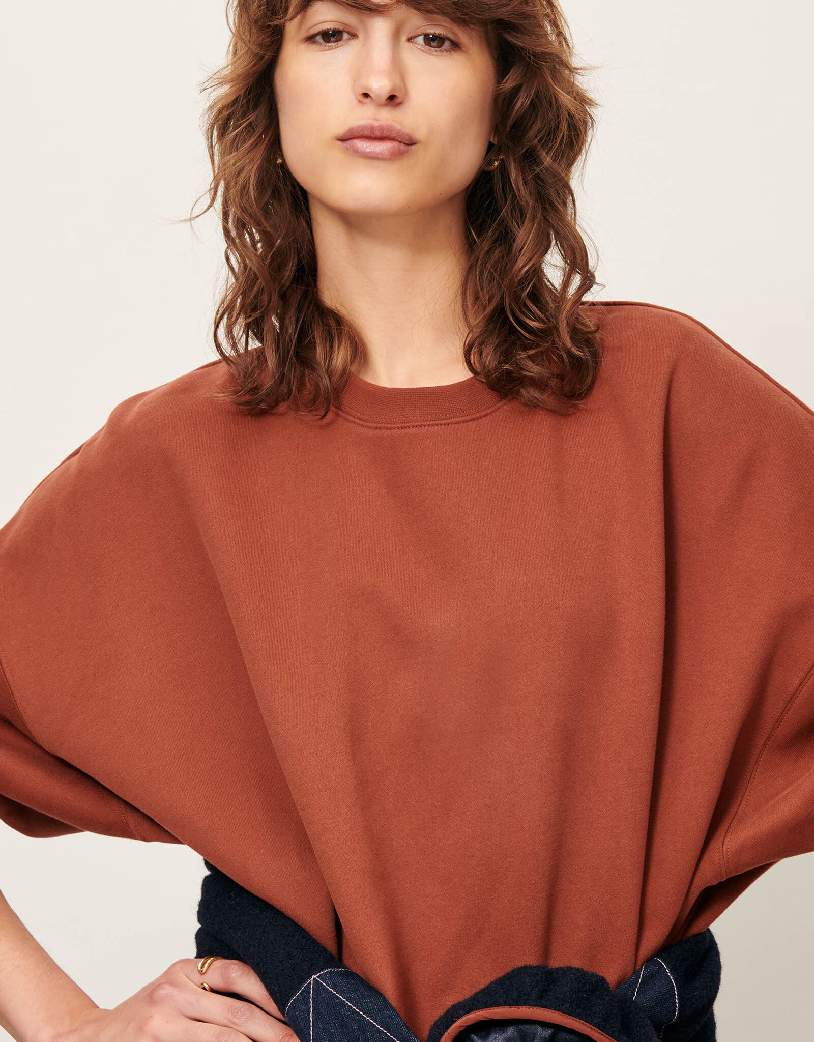 Sessun ISI Oversized cropped sweater Vienna