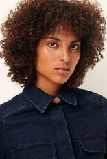 Sessun GUGGEN Patched pockets shirt Denim Blue AW25