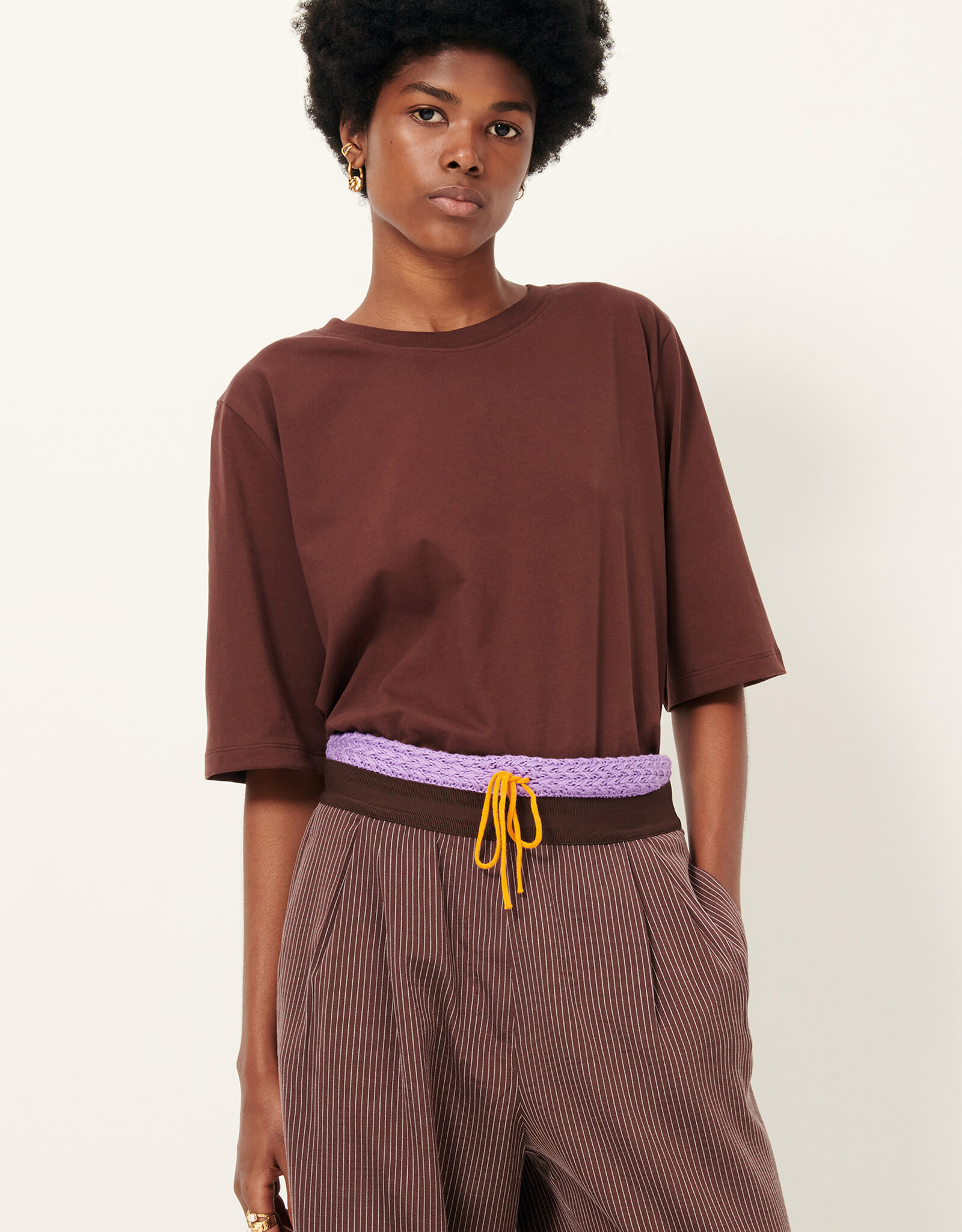 Sessun SERGE Oversize T-shirt Moka