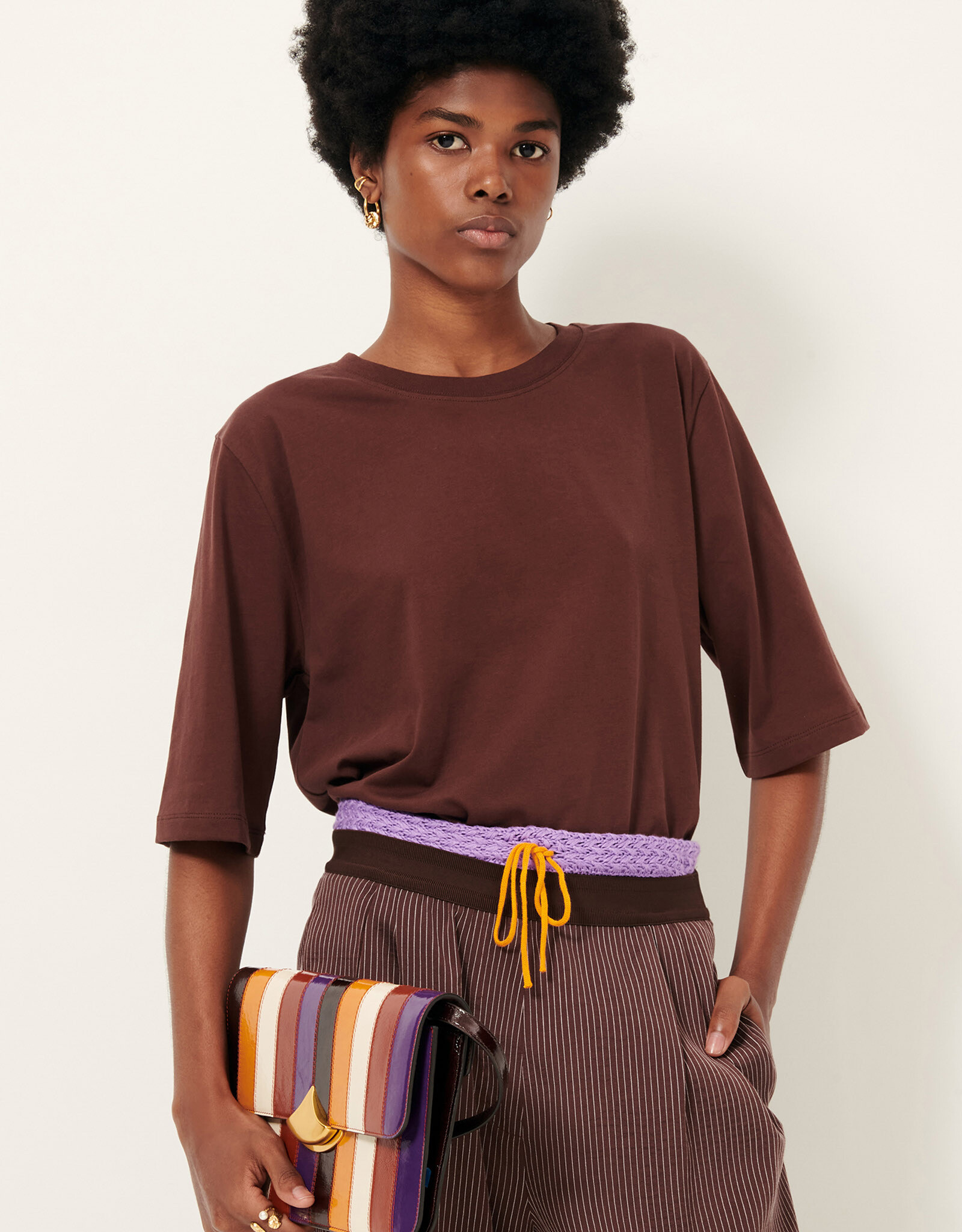 Sessun SERGE Oversize T-shirt Moka