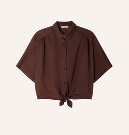 Sessun ALFASSA NIGHT Tied blouse Moka