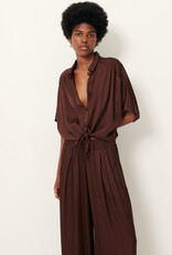 Sessun ALFASSA NIGHT Tied blouse Moka