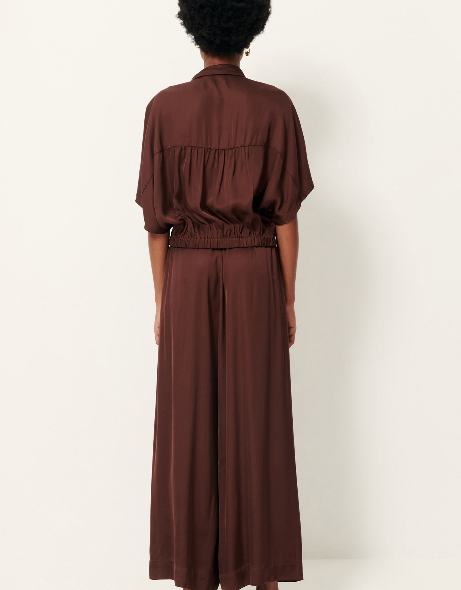 Sessun ALFASSA NIGHT Tied blouse Moka