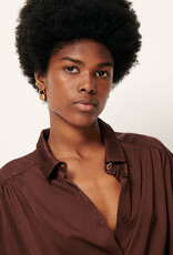 Sessun ALFASSA NIGHT Tied blouse Moka