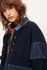 Sessun COLD NIGHT Round neck jacket Mood Indigo