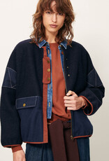 Sessun COLD NIGHT Round neck jacket Mood Indigo