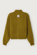 American Vintage EAST19NH25 GILET COURT ML COL AMAZONIE CHINE