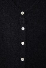 American Vintage VITO19EH25 GILET COURT ML COL NOIR