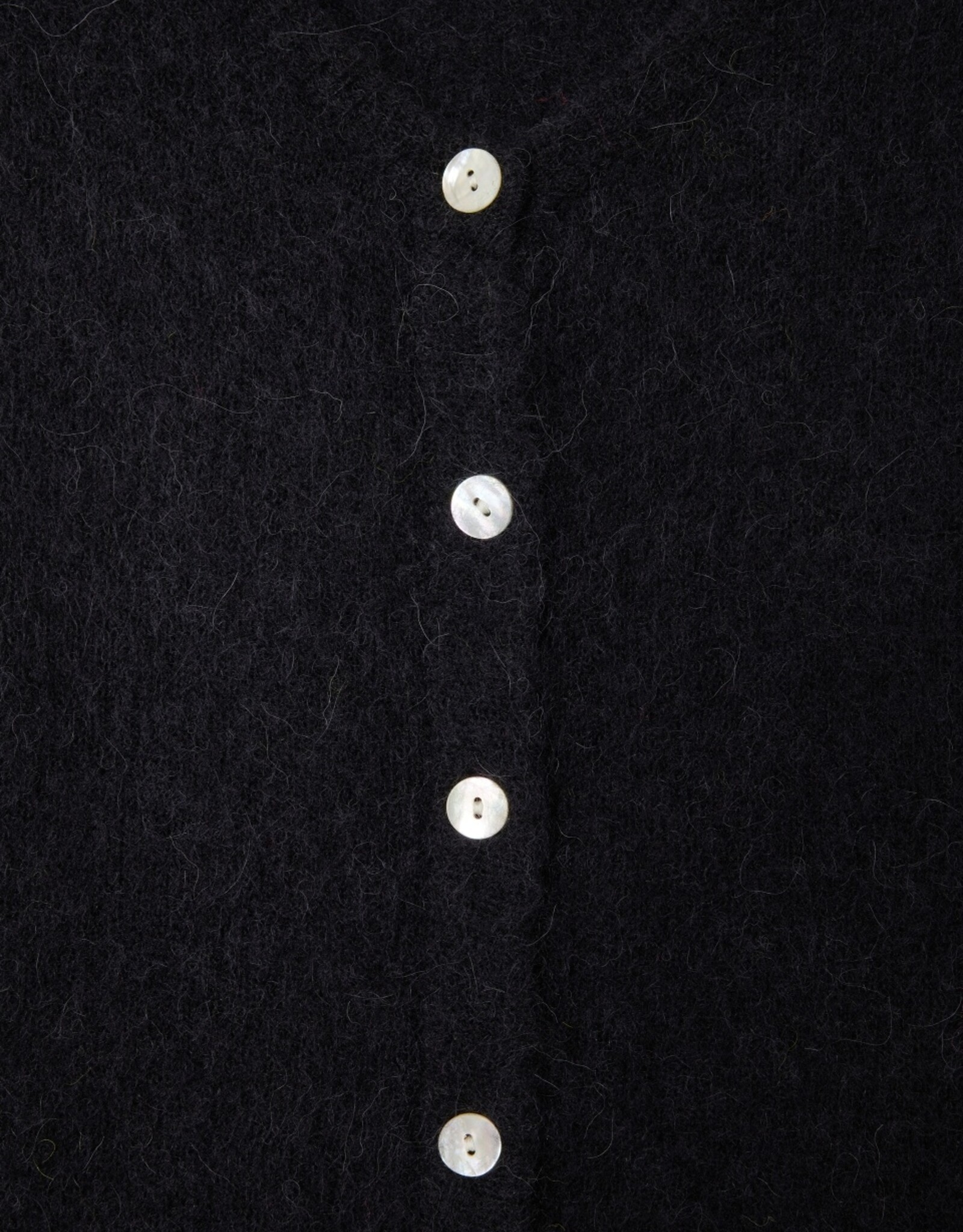 American Vintage VITO19EH25 GILET COURT ML COL NOIR