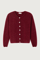 American Vintage VITO19EH25 GILET COURT  CERISIER CHINE