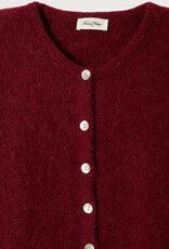 American Vintage VITO19EH25 GILET COURT  CERISIER CHINE