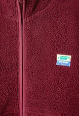 American Vintage HOK16CH25 VESTE AMPLE SM BORDEAUX CHINE