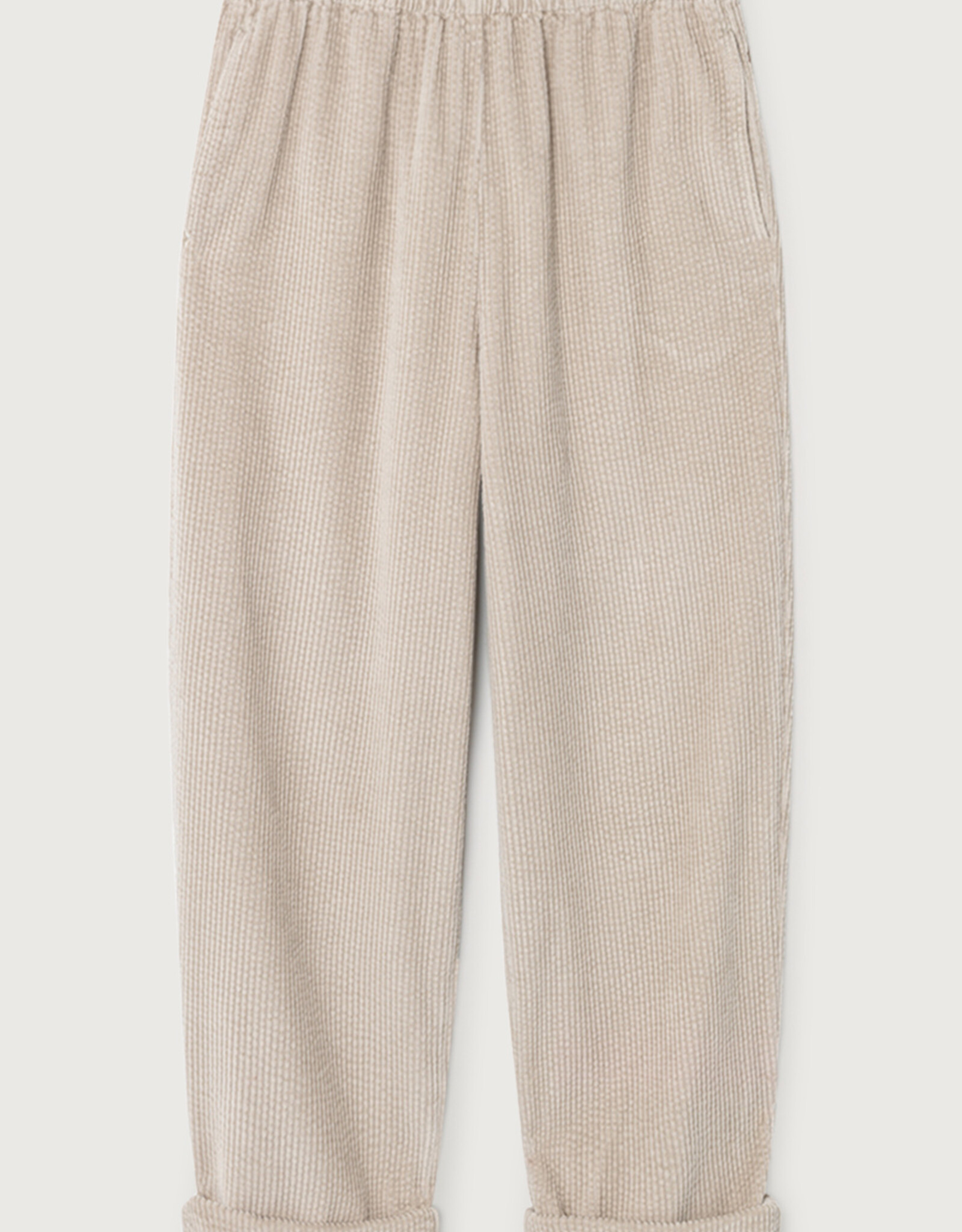 American Vintage PADO137H25 PANTALON CAROTTE MASTIC