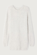 American Vintage NIB14AH25 ROBE COURTE AMPLE ML COL ROND POLAR MELANGE