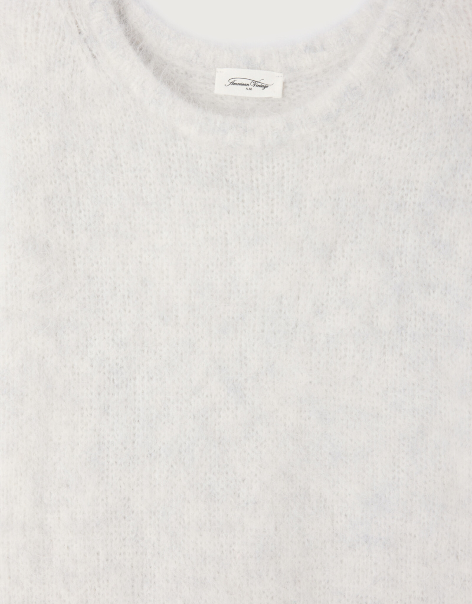 American Vintage NIB14AH25 ROBE COURTE AMPLE ML COL ROND POLAR MELANGE