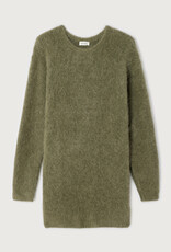 American Vintage NIB14AH25 ROBE COURTE AMPLE ML COL ROND KHAKI