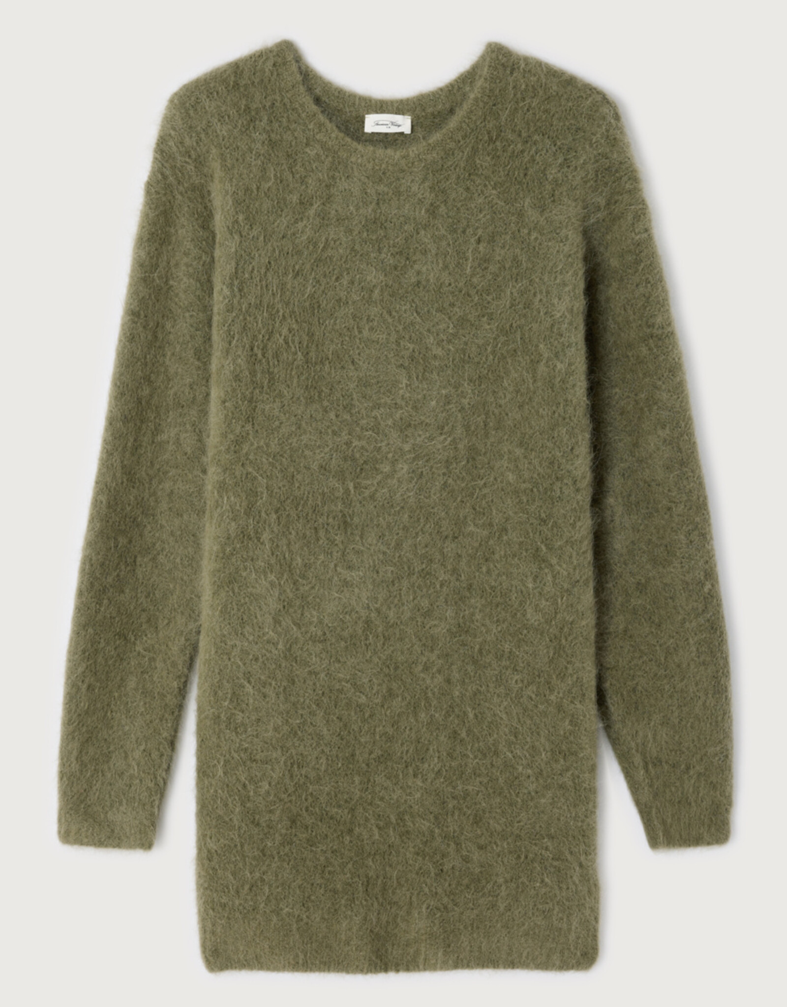 American Vintage NIB14AH25 ROBE COURTE AMPLE ML COL ROND KHAKI